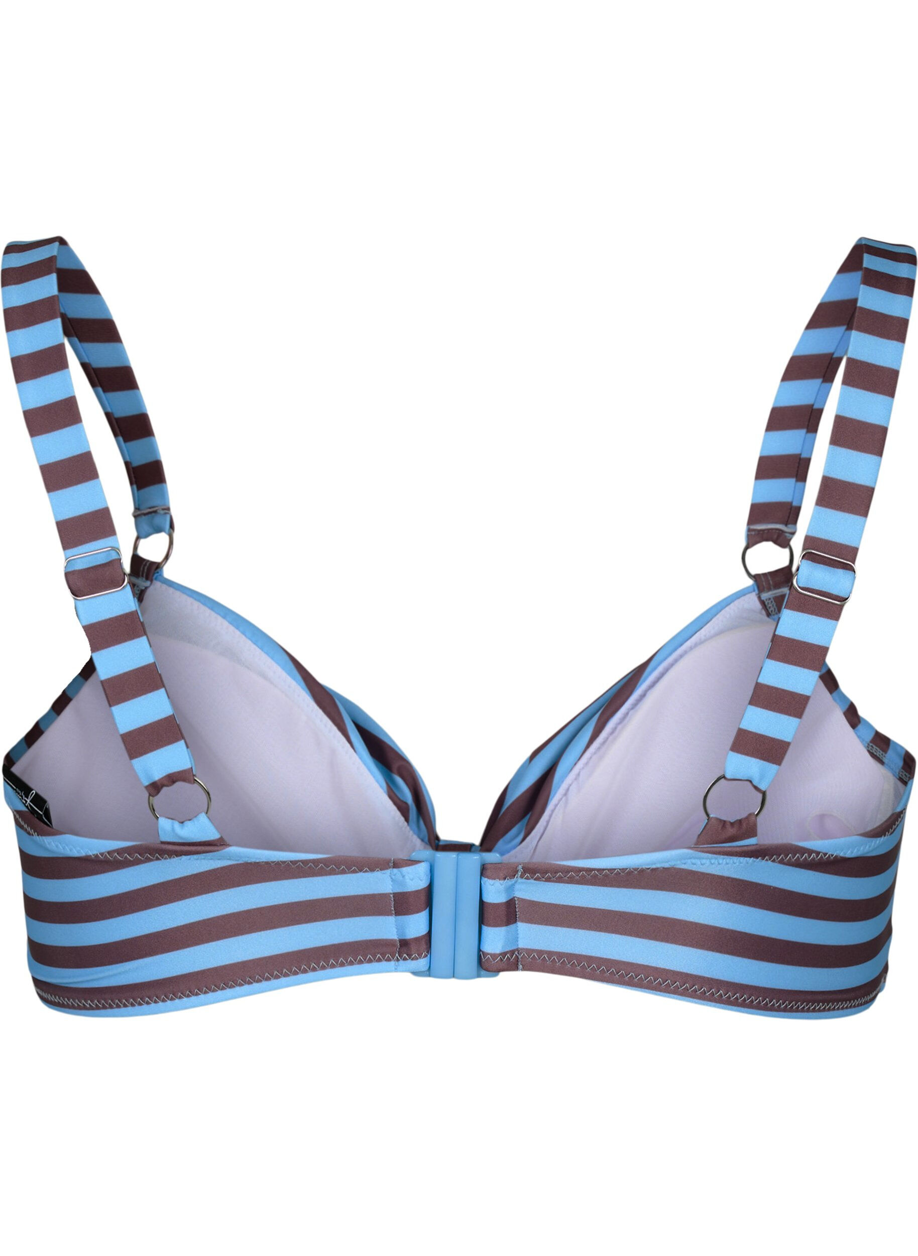 Zizzi Soutien-gorge de bikini imprim&eacute; &agrave; armatures, Bleu Clair, Packshot image number 1