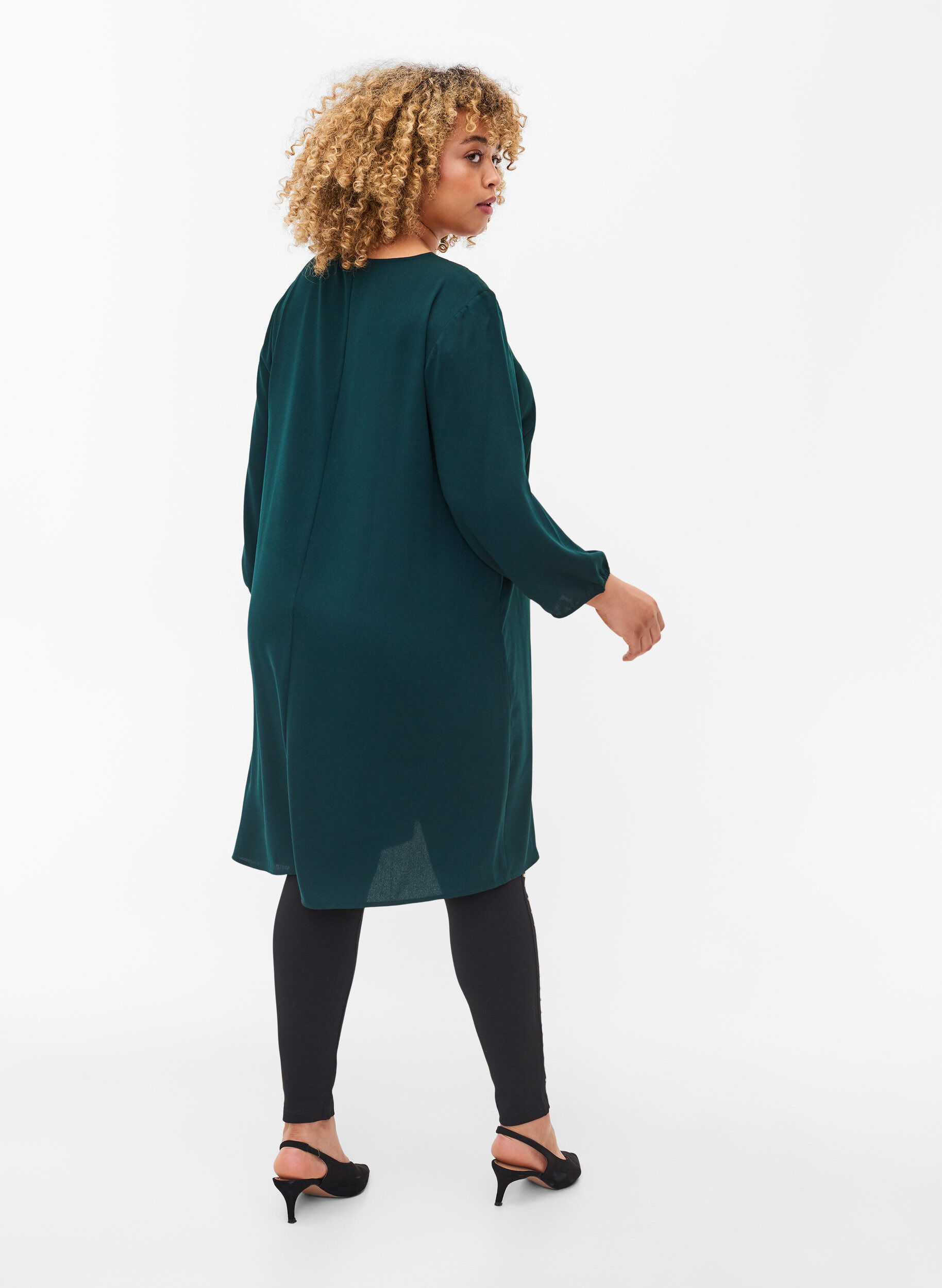 Zizzi Leggings avec perles, Black, Model image number 1