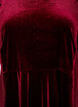 Robe en velours avec strass et coupe &eacute;vas&eacute;e, Bordeaux, Packshot image number 2