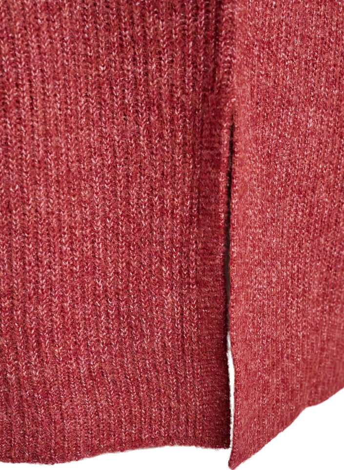 Robe en maille &agrave; col roul&eacute;, Bordeaux, Packshot image number 3