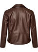 Veste biker en similicuir, Marron, Packshot image number 1