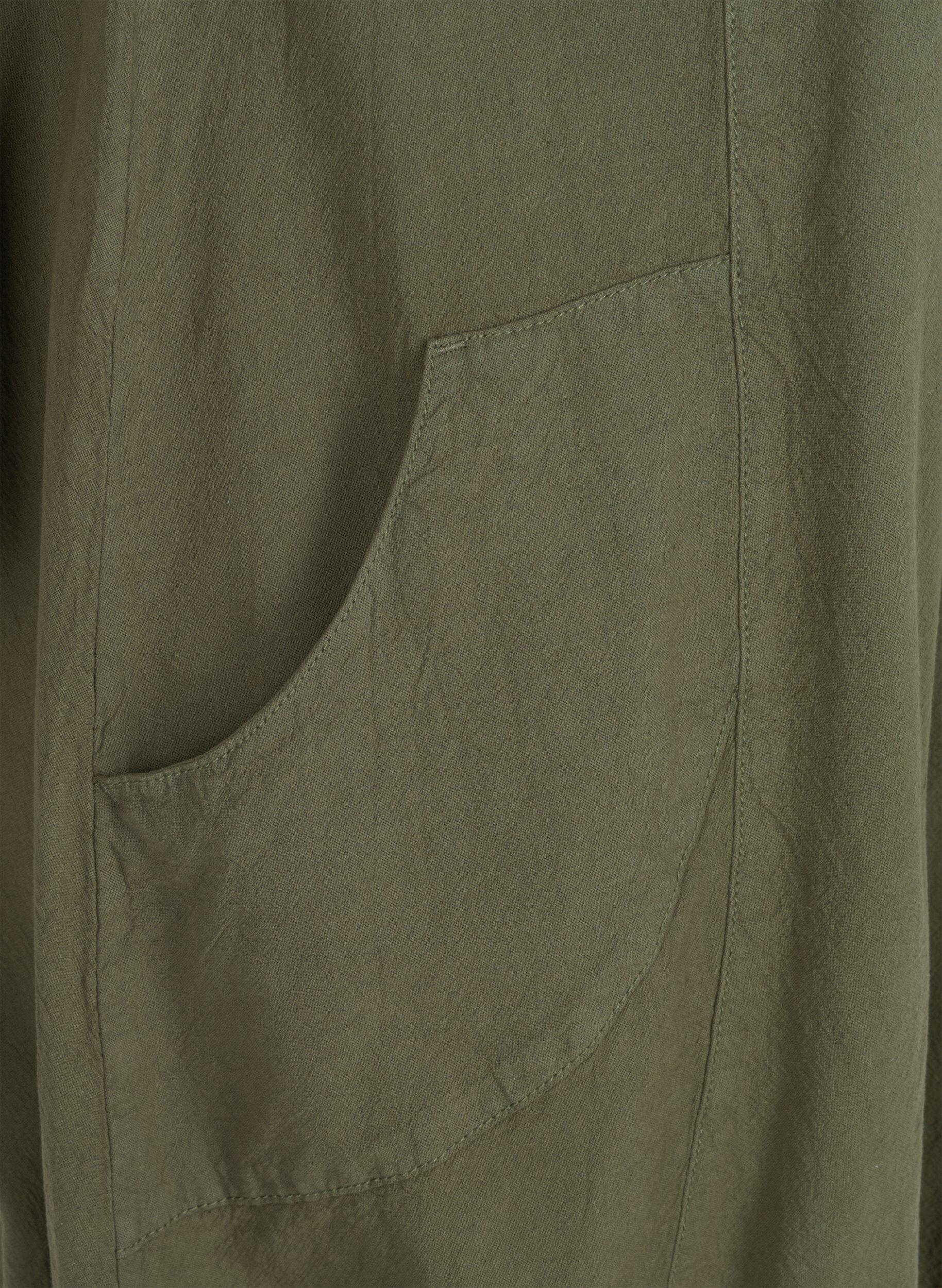 ZizziRobe en coton &agrave; manches courtes, Vert, Packshot image number 2