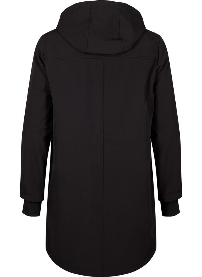 Veste softshell avec capuche amovible, Noir, Packshot image number 1