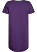 Chemise de nuit en coton biologique et &agrave; col en V, Violet, Packshot image number 1