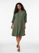 Chemise longue avec une texture l&eacute;g&egrave;re, Vert, Model image number 0