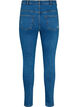 Jeans moulants avec détails d'usure, Blue denim, Packshot image number 1
