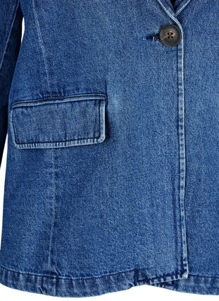 Blazer en jean avec poches, Blue Denim, Packshot image number 2