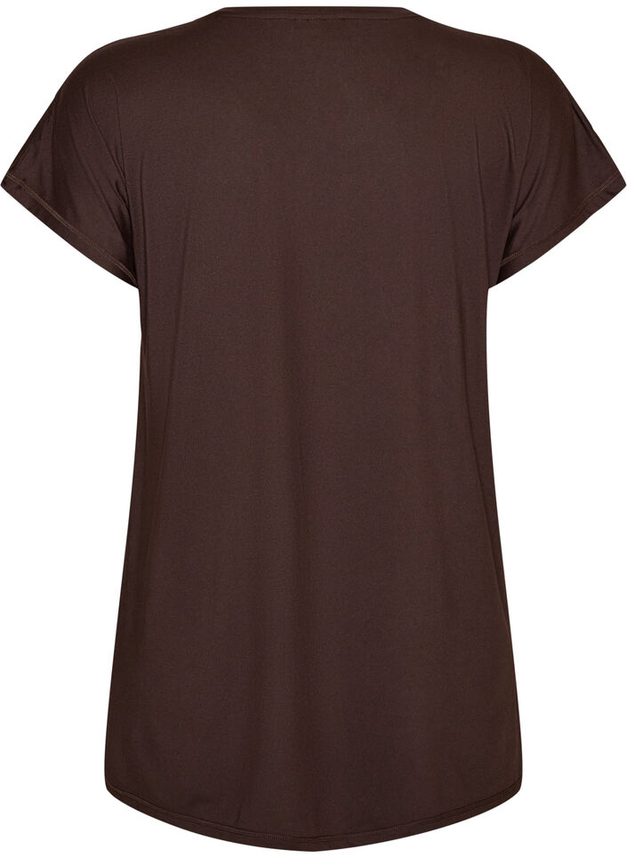 T-shirt d'entra&icirc;nement long, Marron, Packshot image number 1