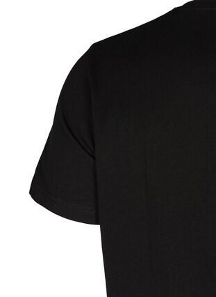 T shirt avec strass, Black, Packshot image number 3
