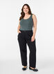 Haut uni Basic en coton, Vert fonc&eacute;, Model image number 1