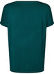 Basic T-shirt col V en viscose, Vert fonc&eacute;, Packshot image number 1
