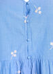 Blouse en coton brod&eacute;e de fleurs et fermeture boutonn&eacute;e, Bleu Clair, Packshot image number 2