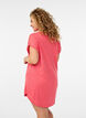 Chemise de nuit &agrave; manches courtes avec imprim&eacute; texte, Rouge, Model image number 2