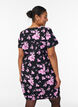 Robe en coton &agrave; manches courtes avec imprim&eacute;, Charbon, Model image number 2