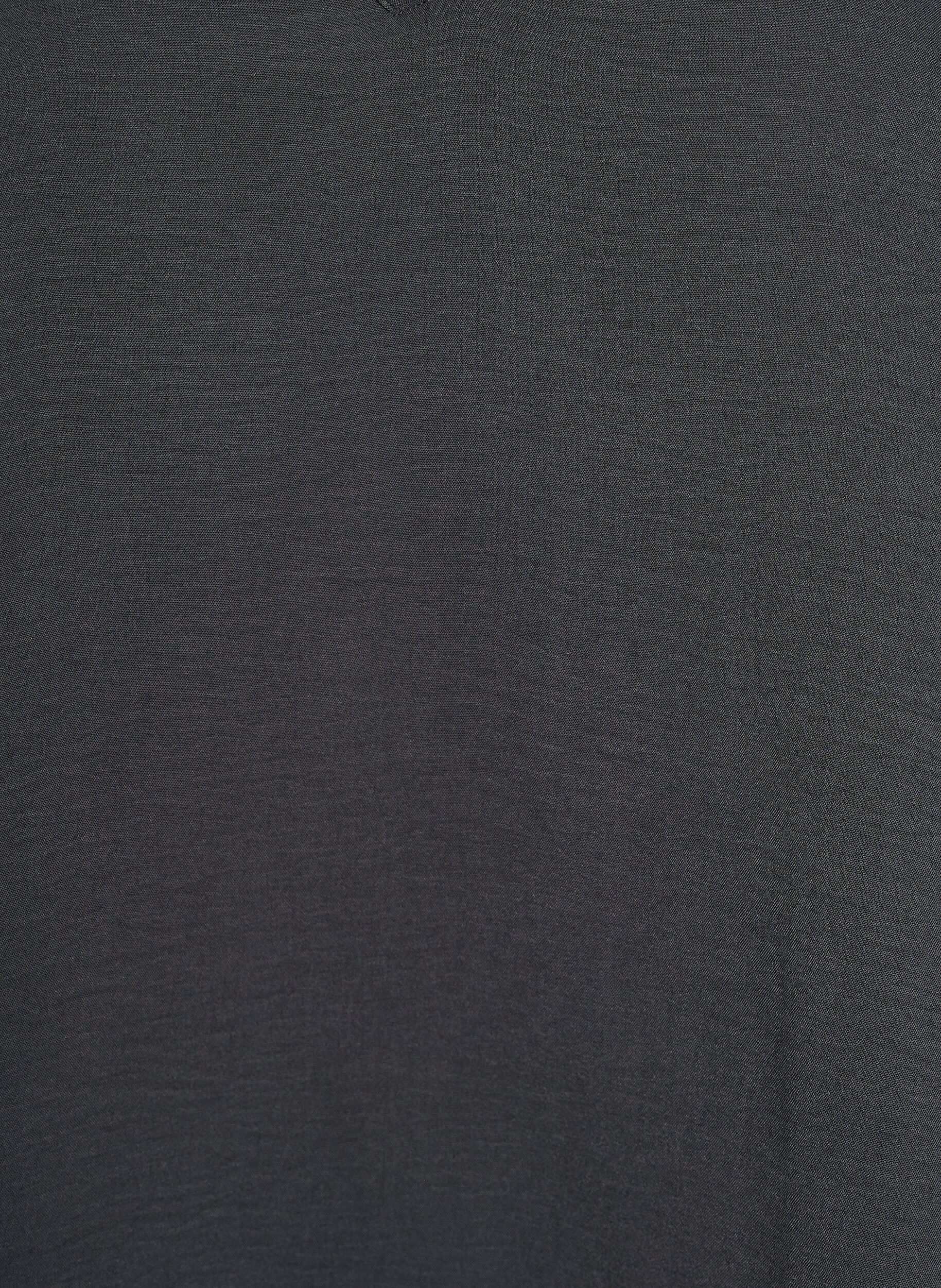 ZizziBlouse avec poignets smock&eacute;s et col en V, Gris anthracite, Packshot image number 2