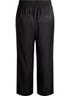 Pantalon ample &agrave; motif cachemire et taille haute, Noir, Packshot image number 1