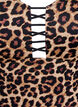 Maillot de bain imprimé animalier avec liens à nouer, Marron, Packshot image number 2