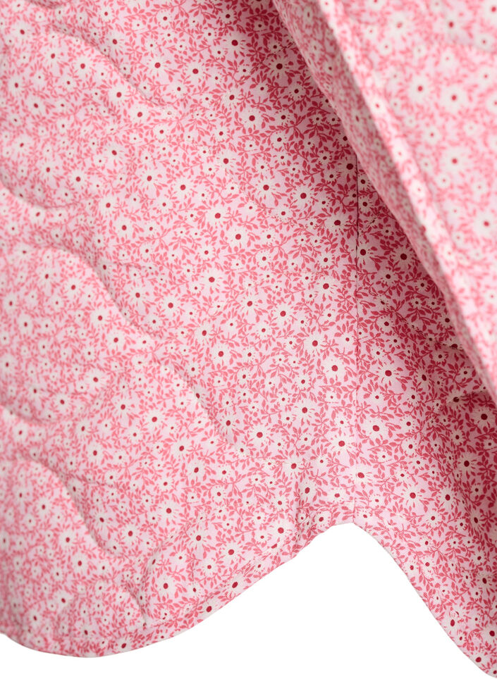 Veste matelass&eacute;e l&eacute;g&egrave;re &agrave; imprim&eacute; floral, Rose, Packshot image number 3