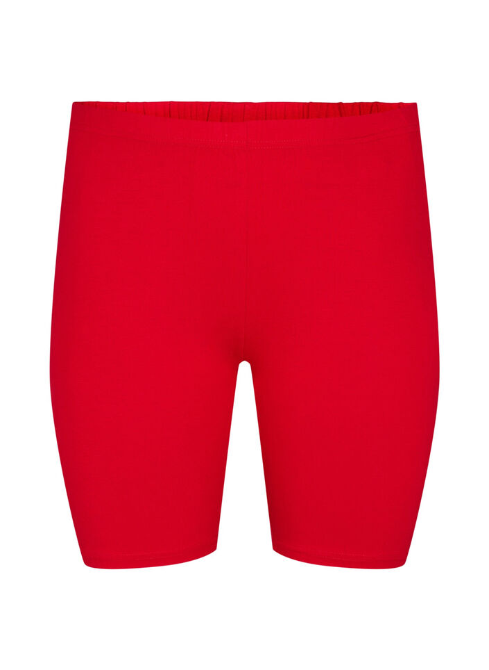 Short cycliste de base de couleur unie, Rouge, Packshot image number 0