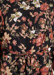 Robe midi &agrave; imprim&eacute; floral avec ceinture amovible &agrave; nouer, Charbon, Packshot image number 2