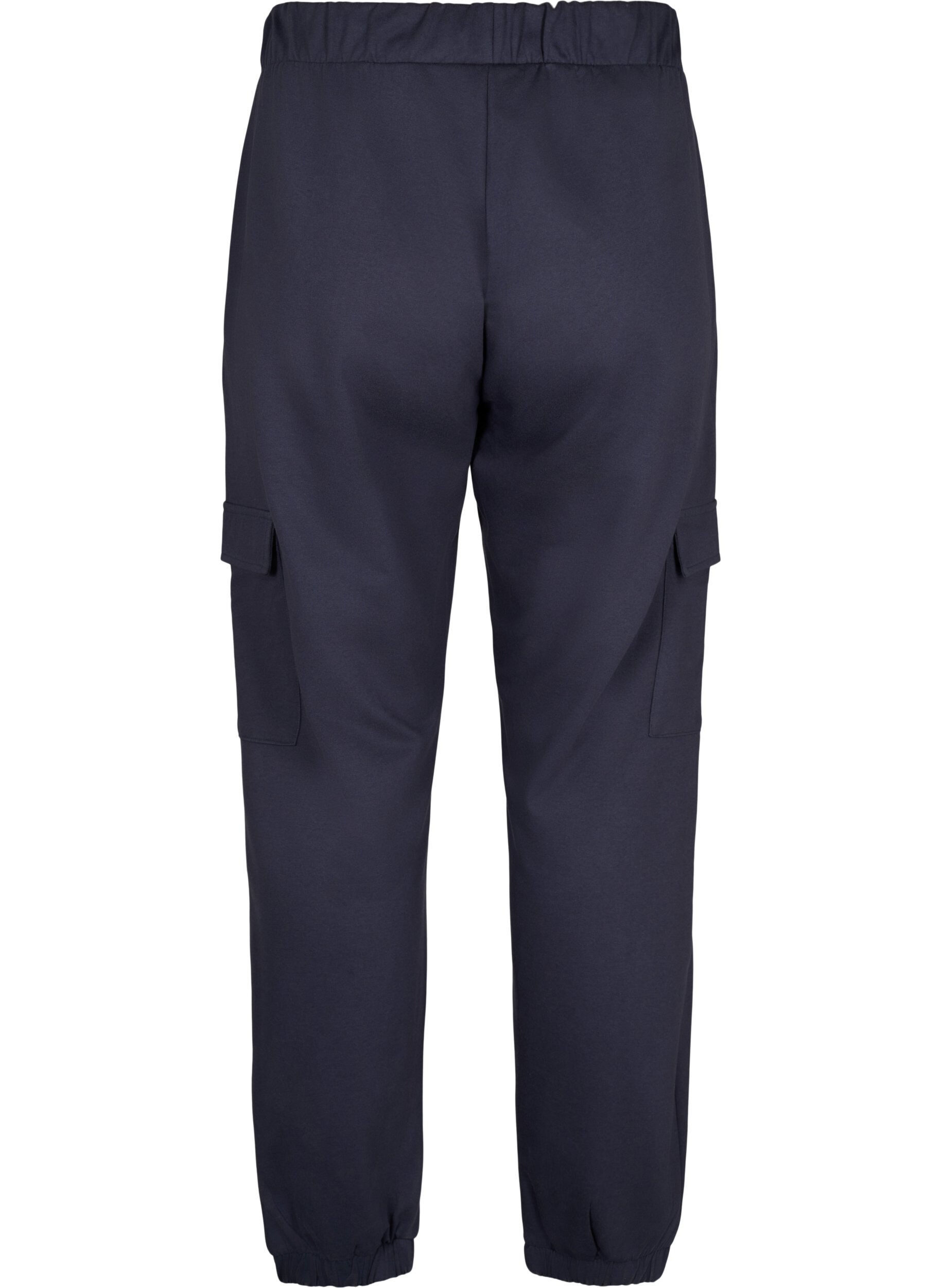 Zizzi Pantalon de surv&ecirc;tement avec poches cargo, Ombre Blue, Packshot image number 1