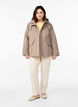 Veste courte de printemps avec capuche amovible, Beige, Model image number 1