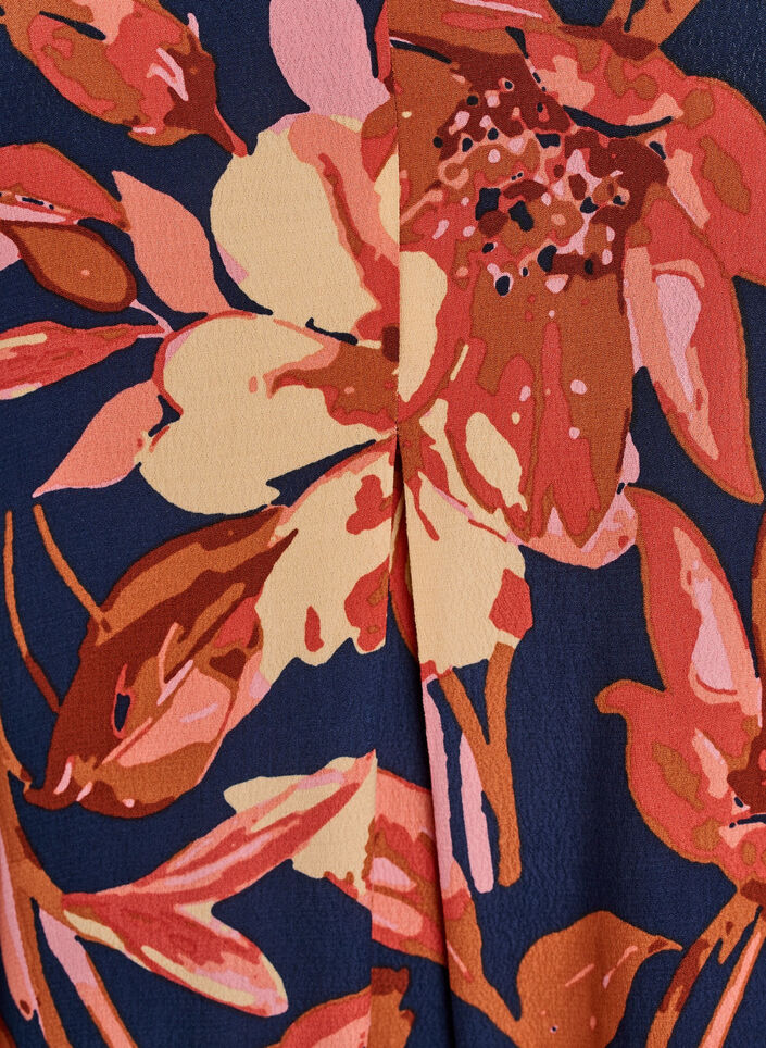 Robe &eacute;vas&eacute;e en viscose, Orange, Packshot image number 2