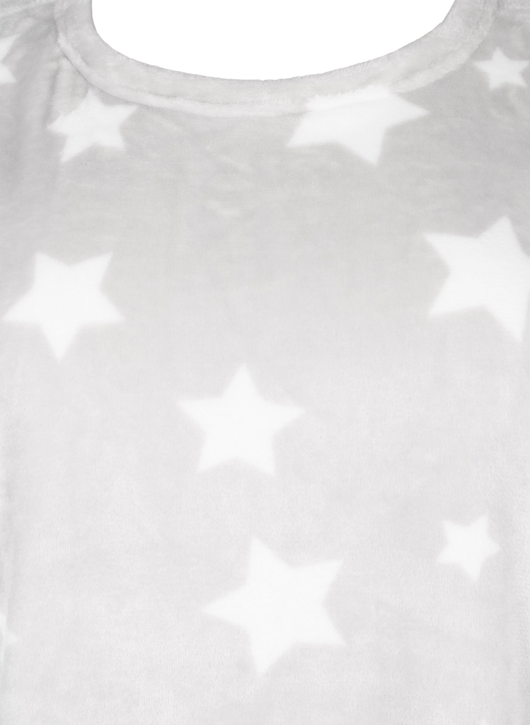 Zizzi Blouse &agrave; manches longues avec des &eacute;toiles, Grey Star, Packshot image number 2