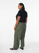 Pantalon ample en velours, Vert, Model image number 1