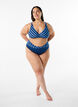 Bas de bikini avec d&eacute;tails cache-c&oelig;ur, Bleu, Model image number 1