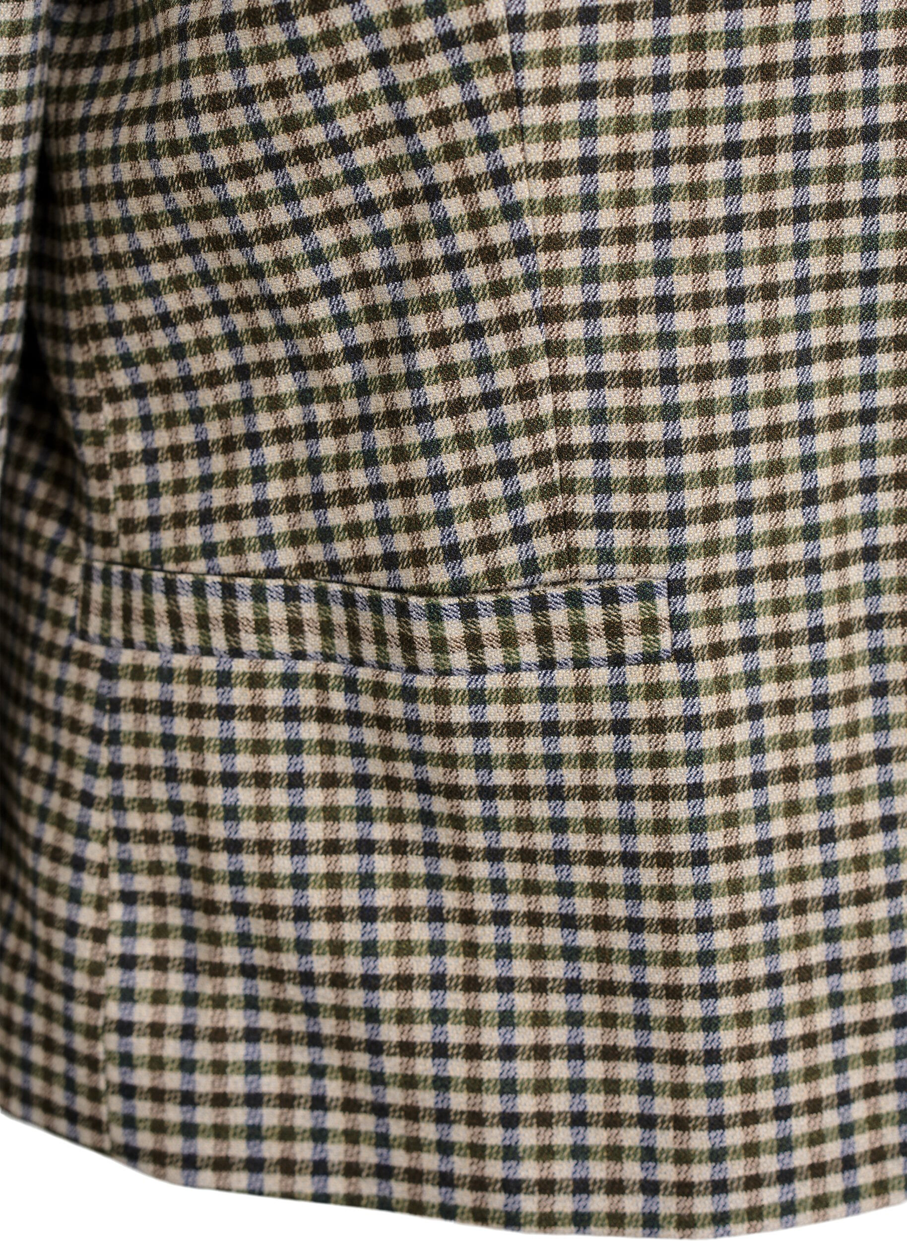 Zizzi Veste courte avec boutons dor&eacute;s, Marron, Packshot image number 3