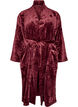 Peignoir en velours doux avec poches, Bordeaux, Packshot image number 0