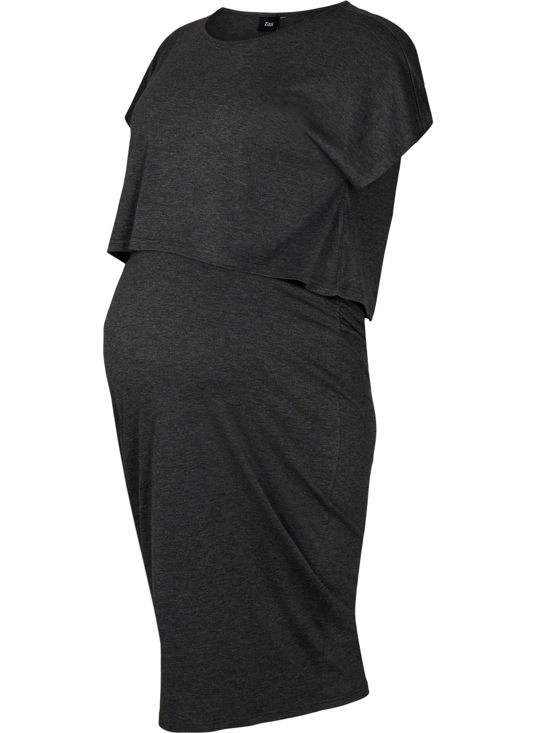 Zizzi Ensemble de grossesse m&eacute;lang&eacute;, Black Melange, Packshot image number 0