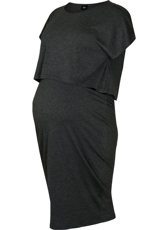 Ensemble de grossesse mélangé, Black Melange, Packshot image number 0