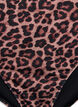 Culotte de bikini taille haute &agrave; imprim&eacute; floral, Marron, Packshot image number 2
