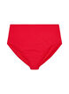 Bas de bikini taille haute uni, Rouge, Packshot image number 0