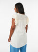 Tunique en broderie anglaise et manches &agrave; volants, Beige, Model image number 2