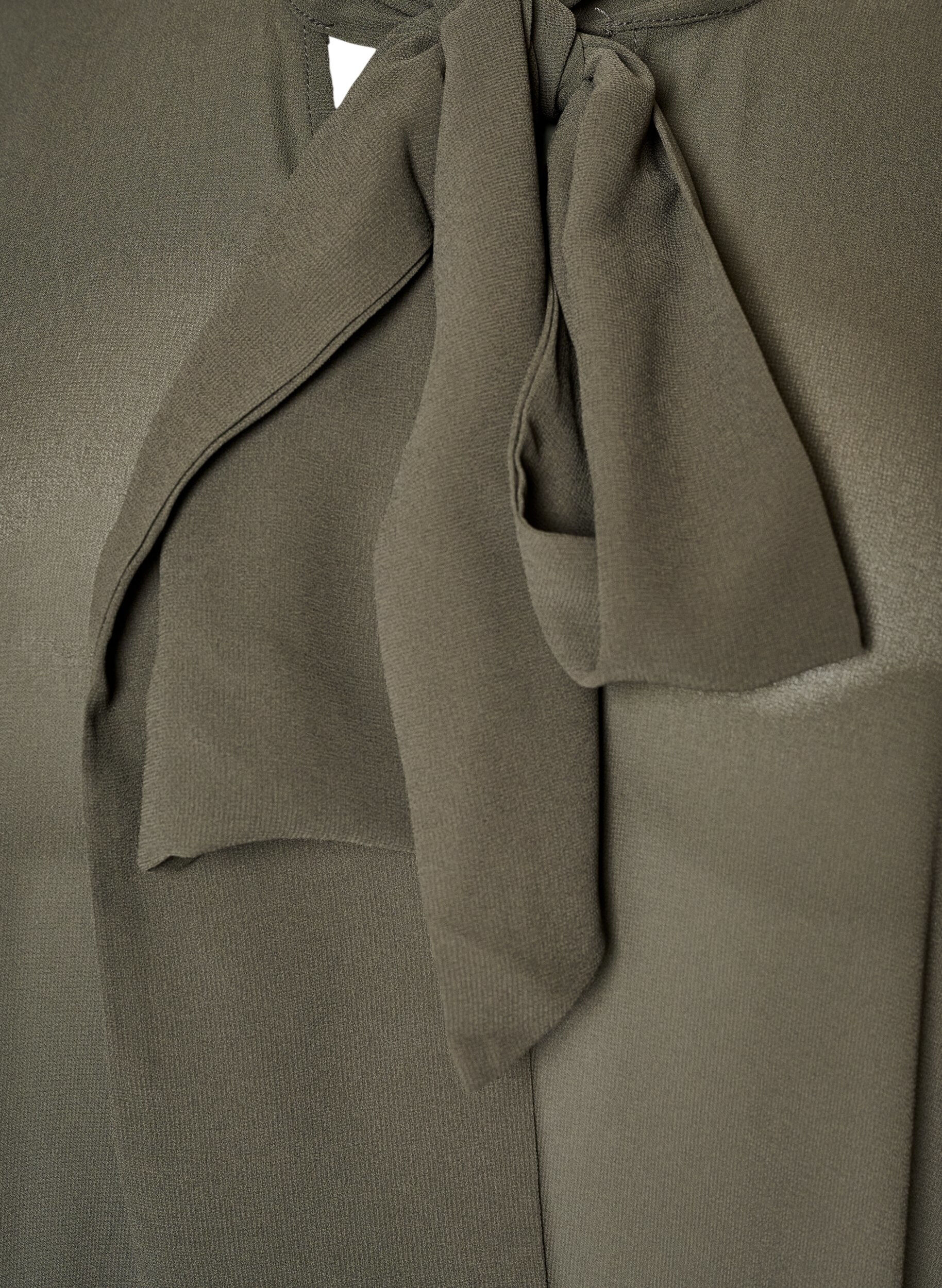 ZizziBlouse avec ruban &agrave; nouer et volants, Gris anthracite, Packshot image number 2