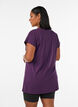 T-shirt long de sport, Violet, Model image number 2