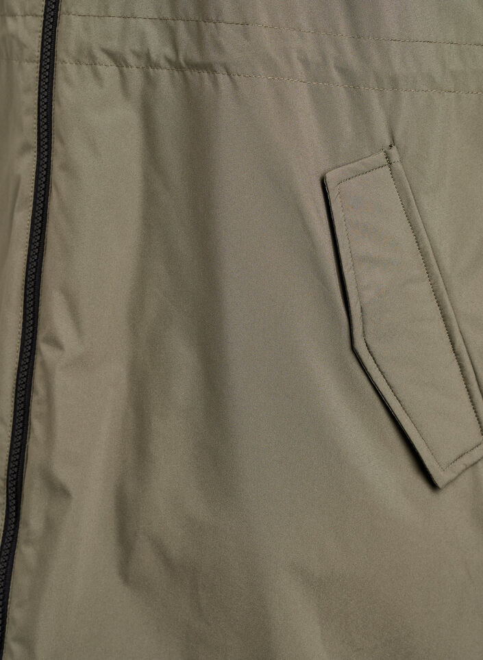 Parka matelass&eacute;e l&eacute;g&egrave;re &agrave; capuche, Vert fonc&eacute;, Packshot image number 3