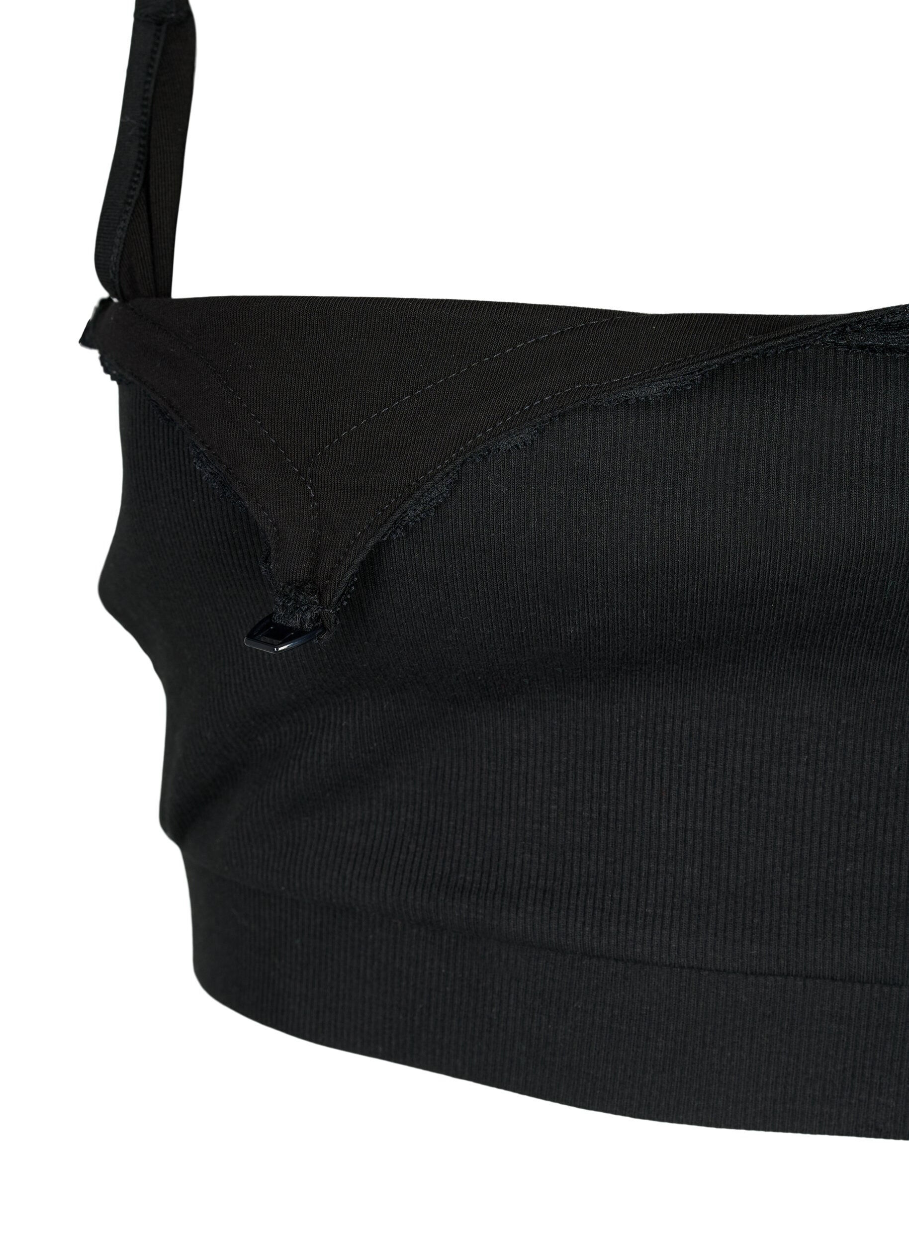 Zizzi Soutien-gorge d'allaitement en qualit&eacute; c&ocirc;tel&eacute;e, Black, Packshot image number 3