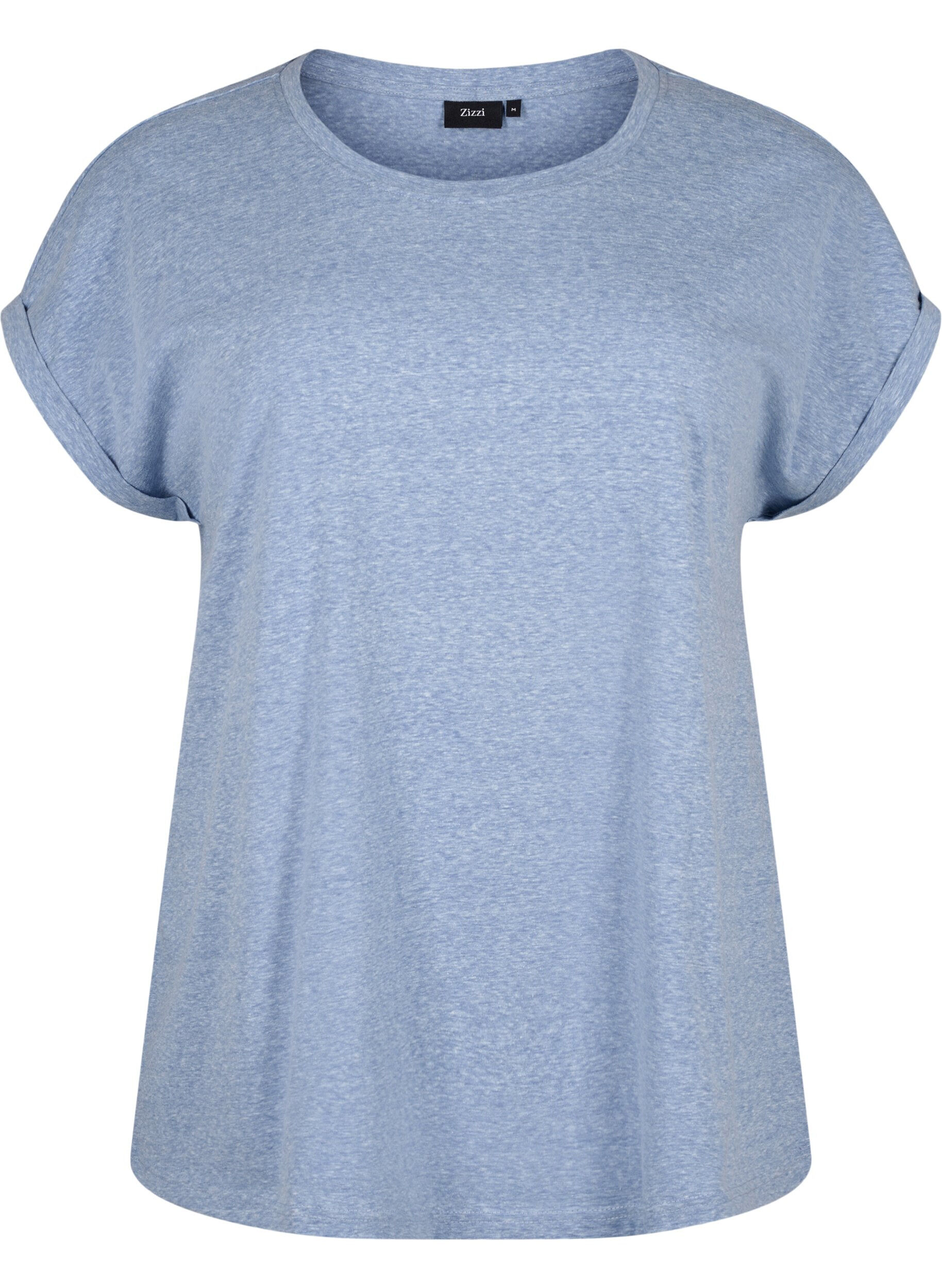 ZizziT-shirt m&eacute;lang&eacute; &agrave; manches courtes, Bleu, Packshot image number 0