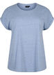 T-shirt m&eacute;lang&eacute; &agrave; manches courtes, Bleu, Packshot image number 0