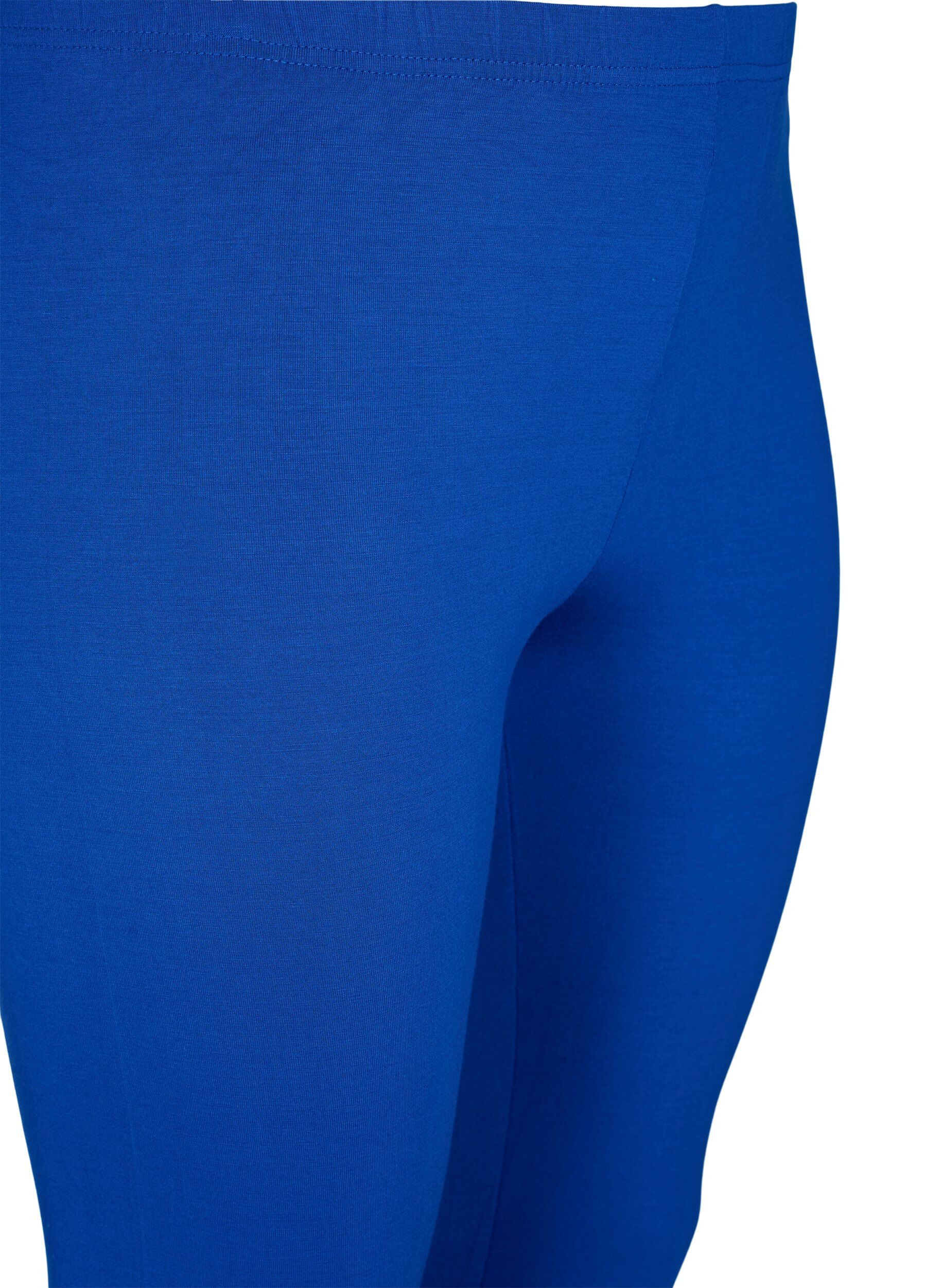 ZizziLeggings basiques longueur 3/4 en viscose, Bleu, Packshot image number 2