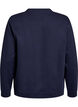 Sweat-shirt &agrave; col ras du cou, Bleu, Packshot image number 1