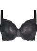Soutien-gorge matelassé en dentelle avec armature, Black, Packshot image number 0