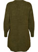 Robe courte en maille avec un motif textur&eacute; en V, Vert fonc&eacute;, Packshot image number 1