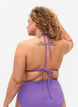Soutien-gorge de bikini triangle uni, Violet, Model image number 1