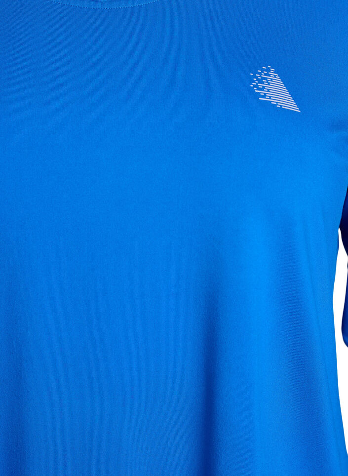 Haut de sport &agrave; manches 3/4, Bleu intense, Packshot image number 2