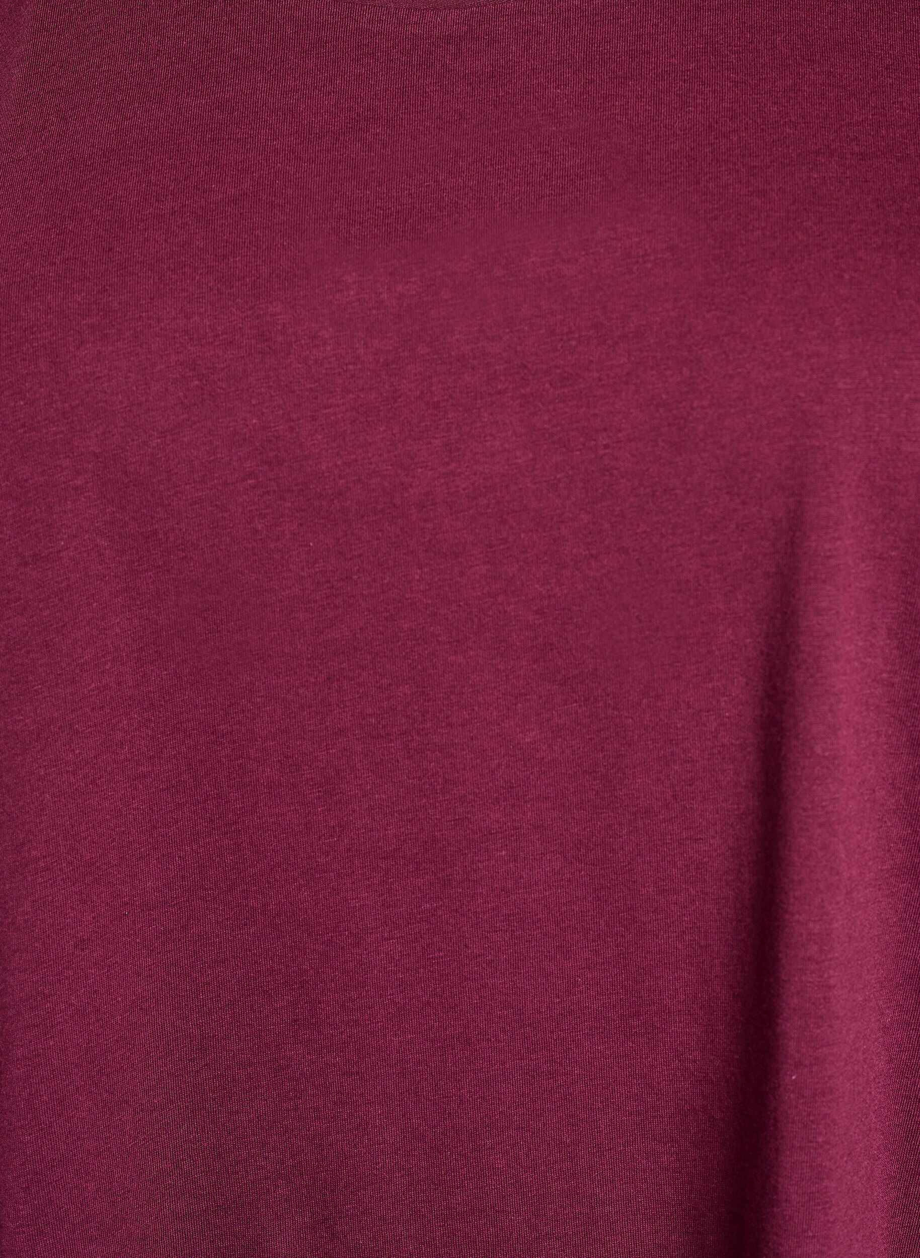 ZizziT-shirt &agrave; manches courtes en coton m&eacute;lang&eacute;, Bordeaux, Packshot image number 2